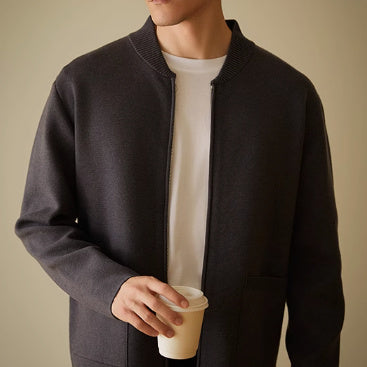 High Sense Sweater Cardigan Coat Men's Spring And Autumn