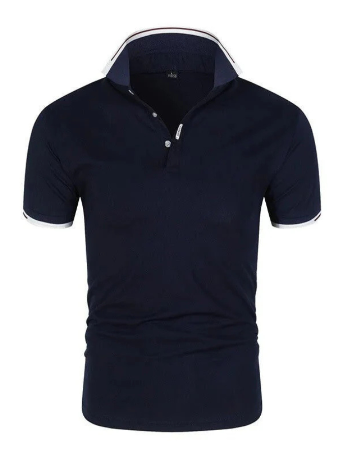 Brent Stylish men's polo shirt made of organic cotton with logo print