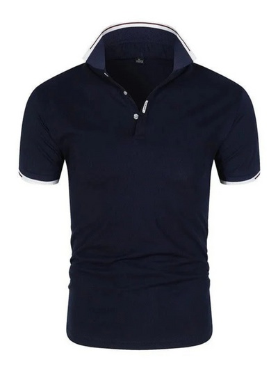 Brent Stylish men's polo shirt made of organic cotton with logo print