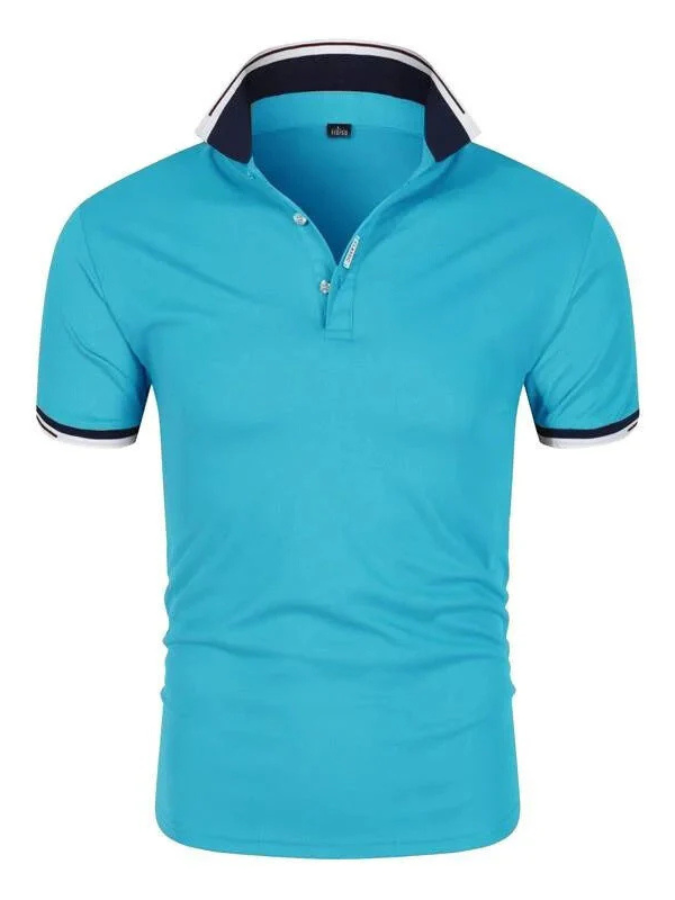 Brent Stylish men's polo shirt made of organic cotton with logo print