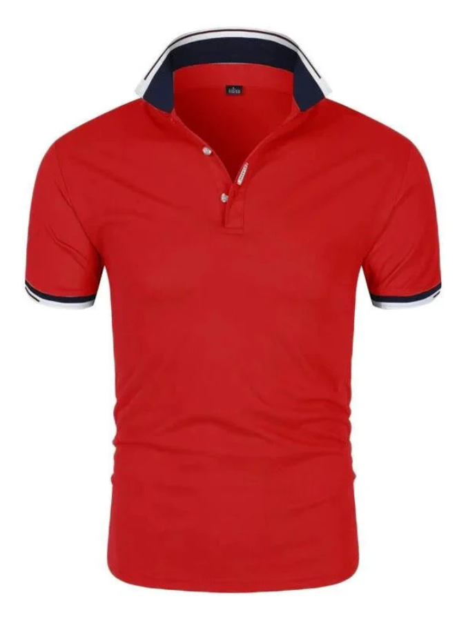 Brent Stylish men's polo shirt made of organic cotton with logo print