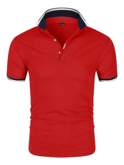 Brent Stylish men's polo shirt made of organic cotton with logo print