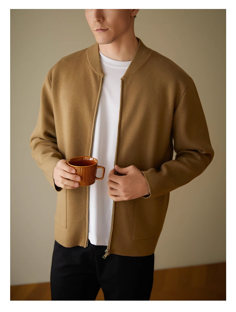 High Sense Sweater Cardigan Coat Men's Spring And Autumn