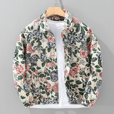 Retro Trendy Floral Men's Jacket