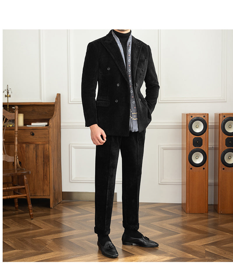 Double Breasted Suit Light Luxury Autumn And Winter