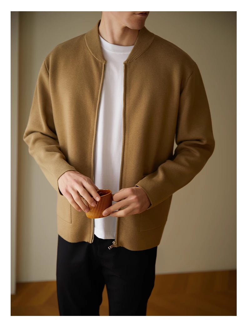 High Sense Sweater Cardigan Coat Men's Spring And Autumn