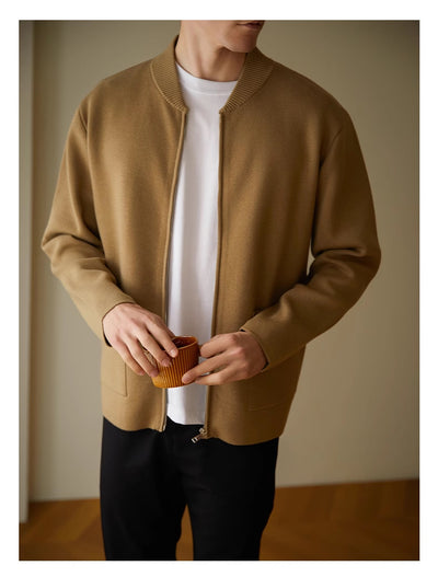 High Sense Sweater Cardigan Coat Men's Spring And Autumn