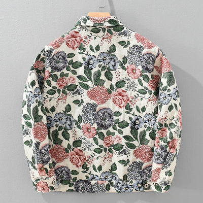 Retro Trendy Floral Men's Jacket